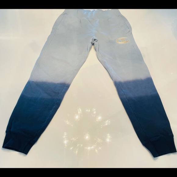 Champion Pants - Champion Ombré Dip Dye Blue Sweatpants